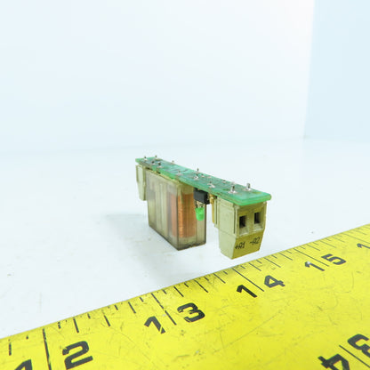 Schrack RP 81B024 24VDC Relay 8A 250V W/ Circuit Board Base