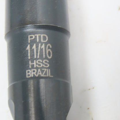 Precision Twist Drill 11/16" HSS Drill Bit Morse Taper 2 MT2 Shank 9-1/4" OAL