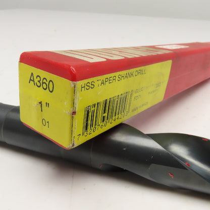 Dormer A360 1" HSS Drill Bit MT3 Taper Shank 11-1/4" OAL