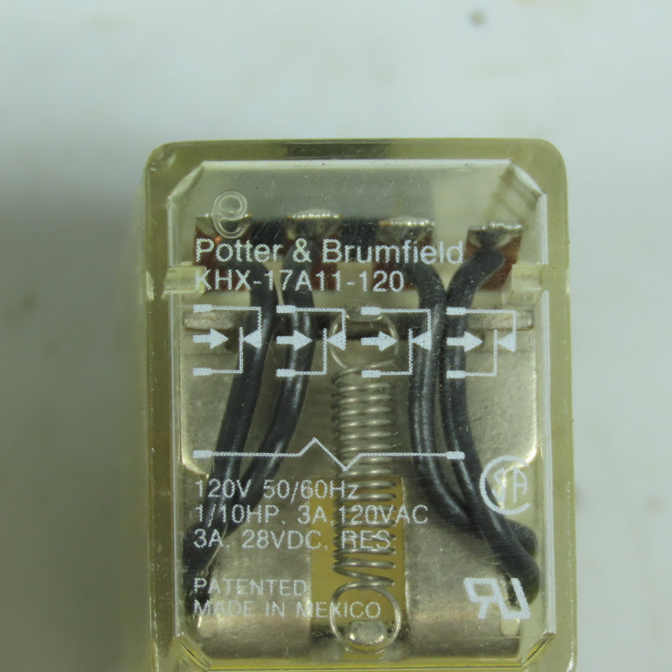 Potter & Brumfield KHX-17A11-120 120VAC General Purpose Power Relay 3A Lot/5