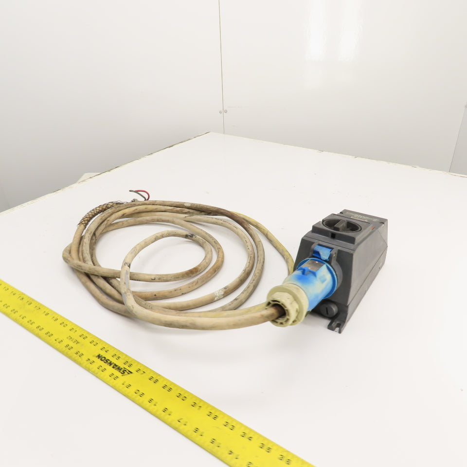 Killark Stahl EX-82/1047 16A Plug & Socket Assembly 120-280V 4-Pole 5W 17' Lead