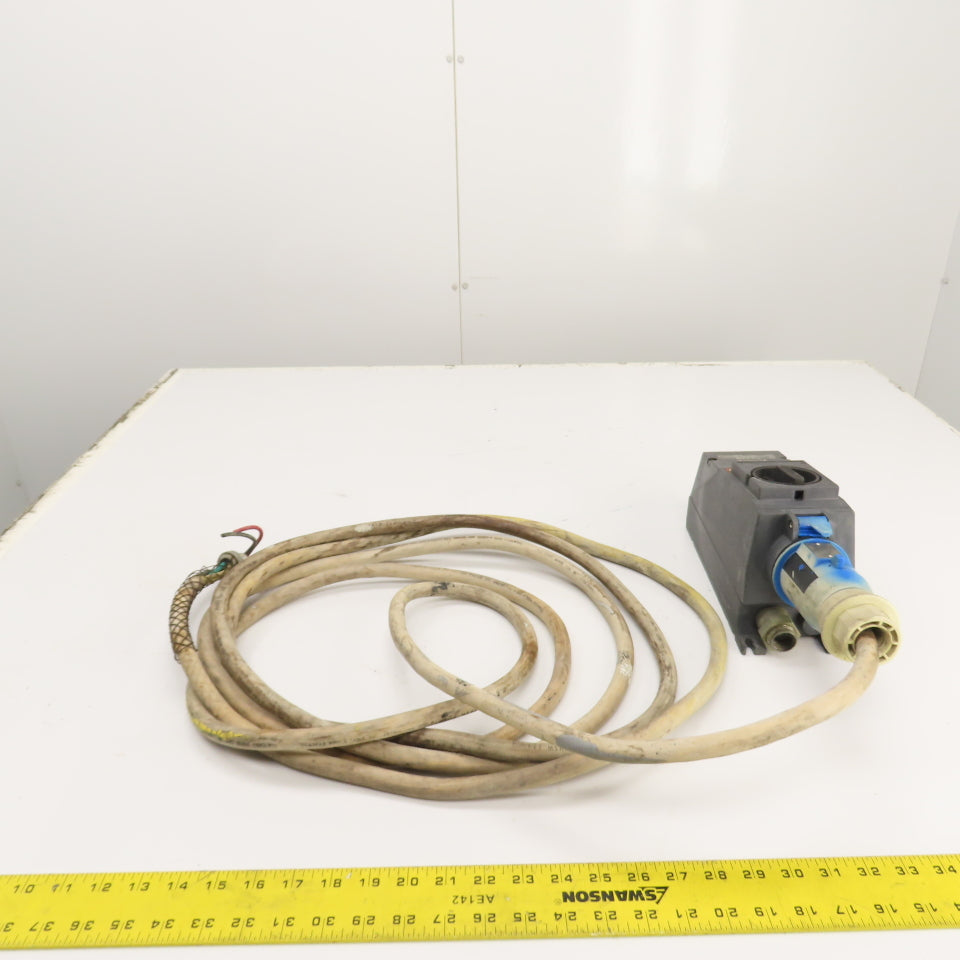Killark Stahl EX-82/1047 16A Plug & Socket Assembly 120-280V 4-Pole 5W 17' Lead