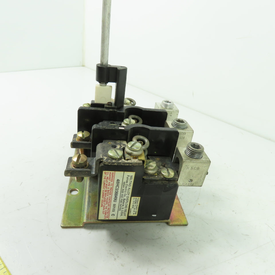 Furnas 48HC108849U Series C Melting Alloy Overload Relay 3-Pole H-46 Heaters