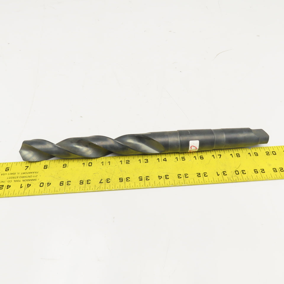 Precision Twist Drill 1-3/16" HSS Drill Bit MT4 Shank 13-1/4" OAL