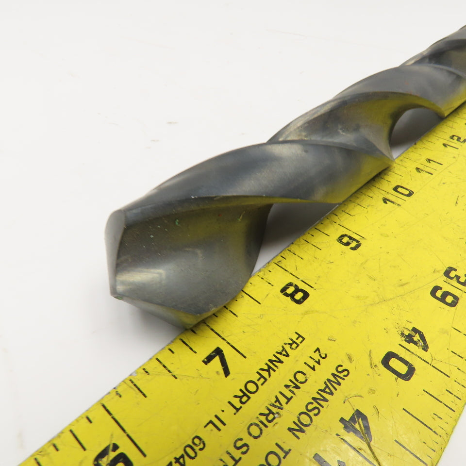 Precision Twist Drill 1-3/16" HSS Drill Bit MT4 Shank 13-1/4" OAL