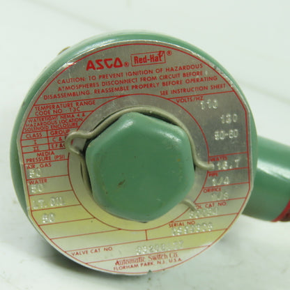 Asco 8320B177 Red-Hat 1/4" Solenoid Valve 110/120V 50PSI 16.7W