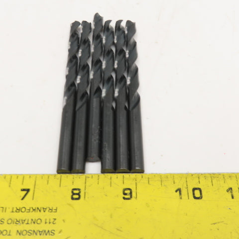 Titan 19/64" 2 Flute Twist Drill Jobber 4-1/2" OAL Lot Of 6