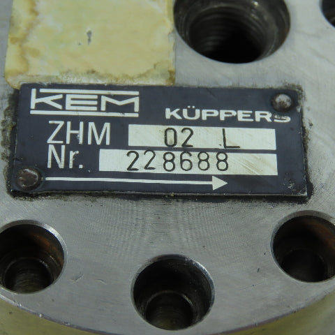 KEM ZHM 02L Kuppers Gear Flow Meter (INCOMPLETE)