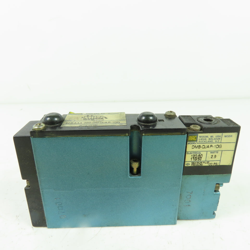 Mac 92B-AAA-000-DM-DJAP-1DG Solenoid Valve 20-120PSI 110/120V Coil