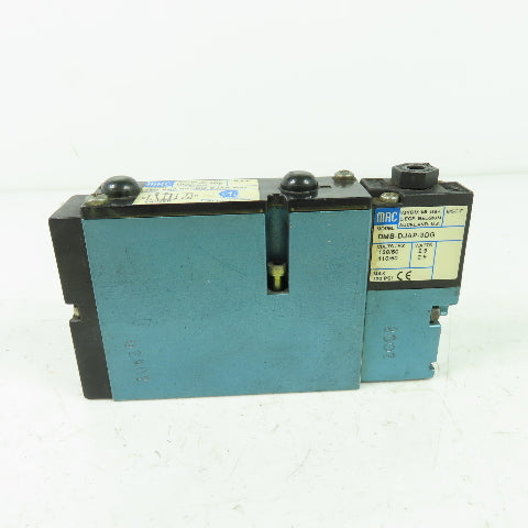 Mac 92B-AAA-000-DM-DJAP-3DG Solenoid Valve 20-120PSI 110/120V Coil