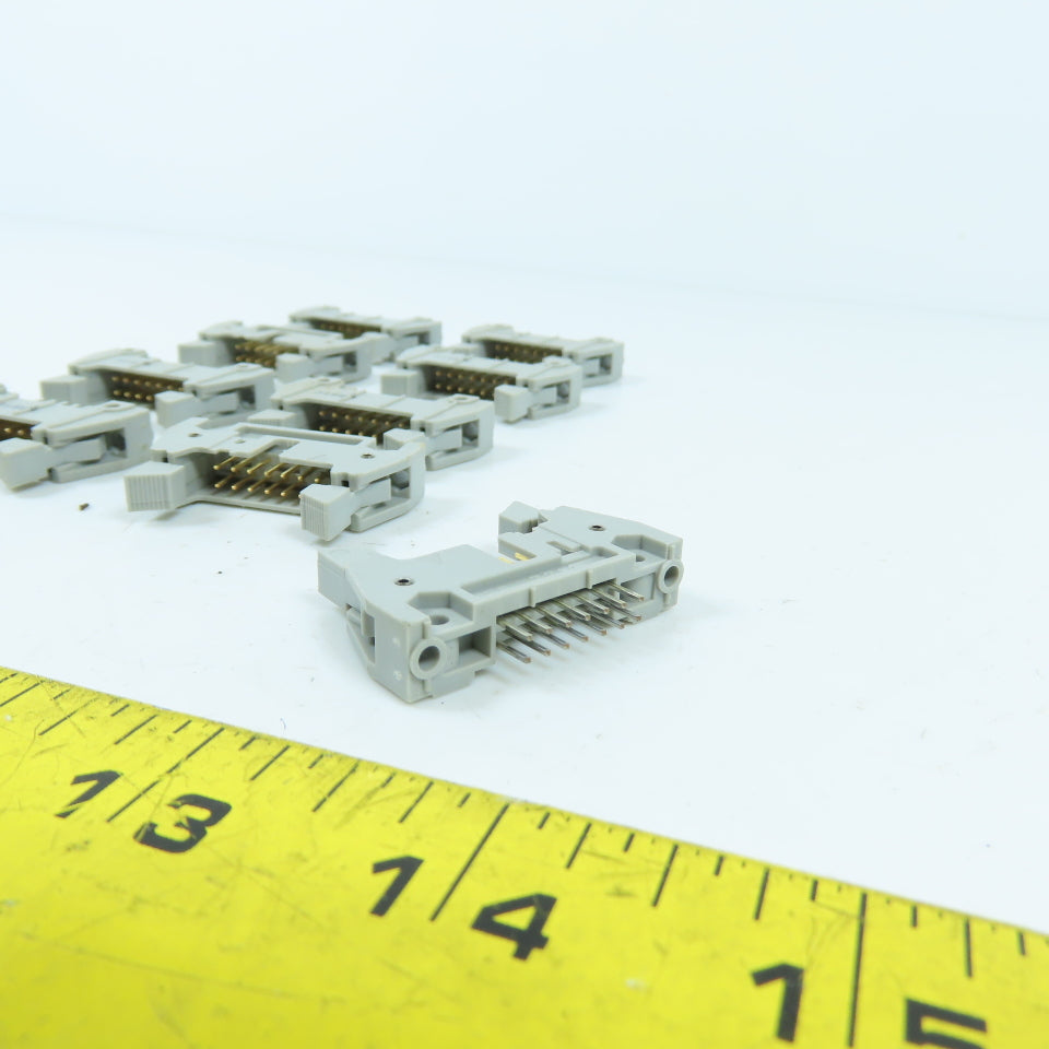 3M 3314 14 Position Dual Row Straight Connector Shroud & Short Latches Lot/10