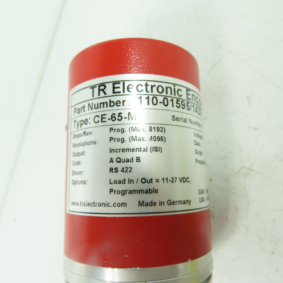 TR Electronic 110-01595/1439 CE-65-M Rotary Encoder 11-27VDC
