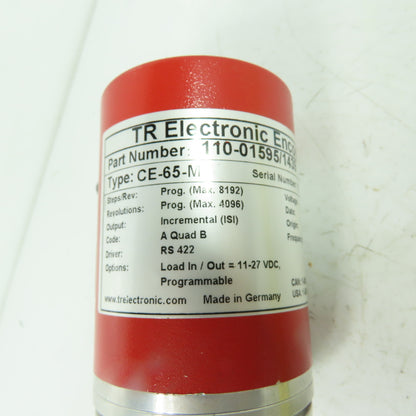 TR Electronic 110-01595/1439 CE-65-M Rotary Encoder 11-27VDC