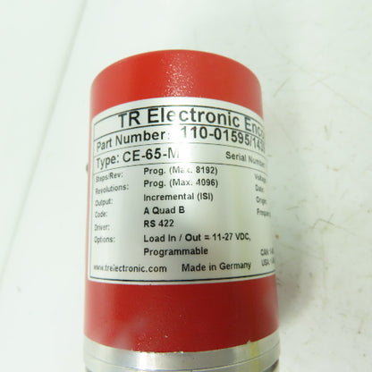 TR Electronic 110-01595/1439 CE-65-M Rotary Encoder 11-27VDC