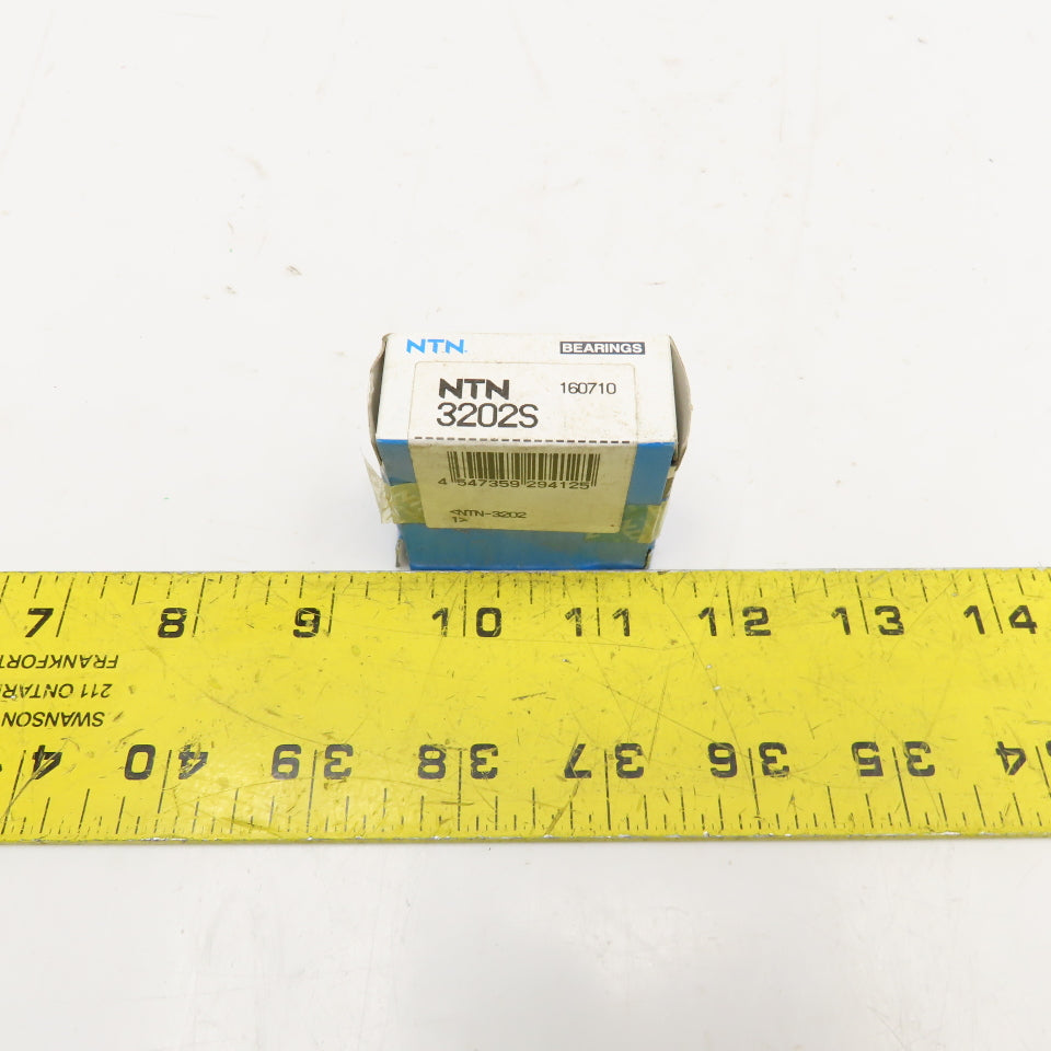 NTN 3202S Double Row Angular Contact Ball Bearing 15 x 35 x 15.9mm