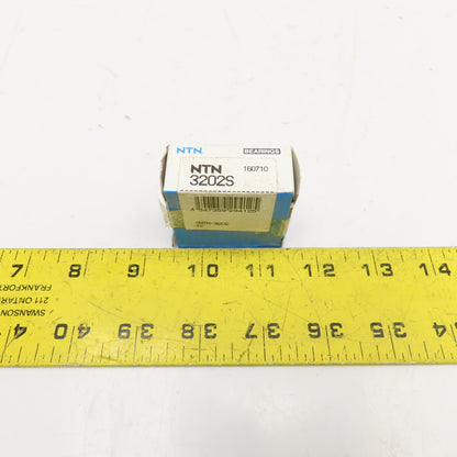 NTN 3202S Double Row Angular Contact Ball Bearing 15 x 35 x 15.9mm