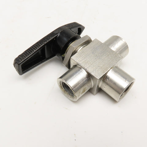 Whitey SS-43XF 4RT-1466 Stainless Steel 3 Way Valve 200PSI G1/4