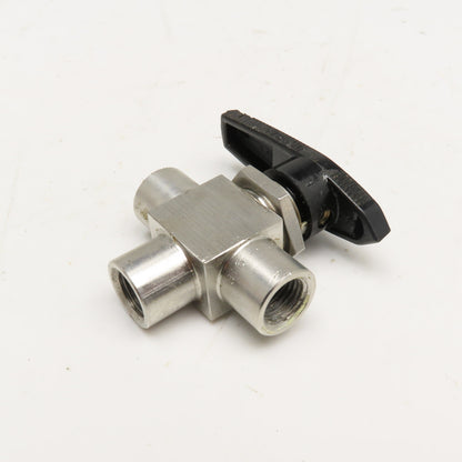 Whitey SS-43XF 4RT-1466 Stainless Steel 3 Way Valve 200PSI G1/4
