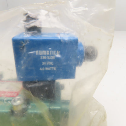 Numatics I22BA400R061D61 5/2 Position Pneumatic Directional Valve 24VDC Coil