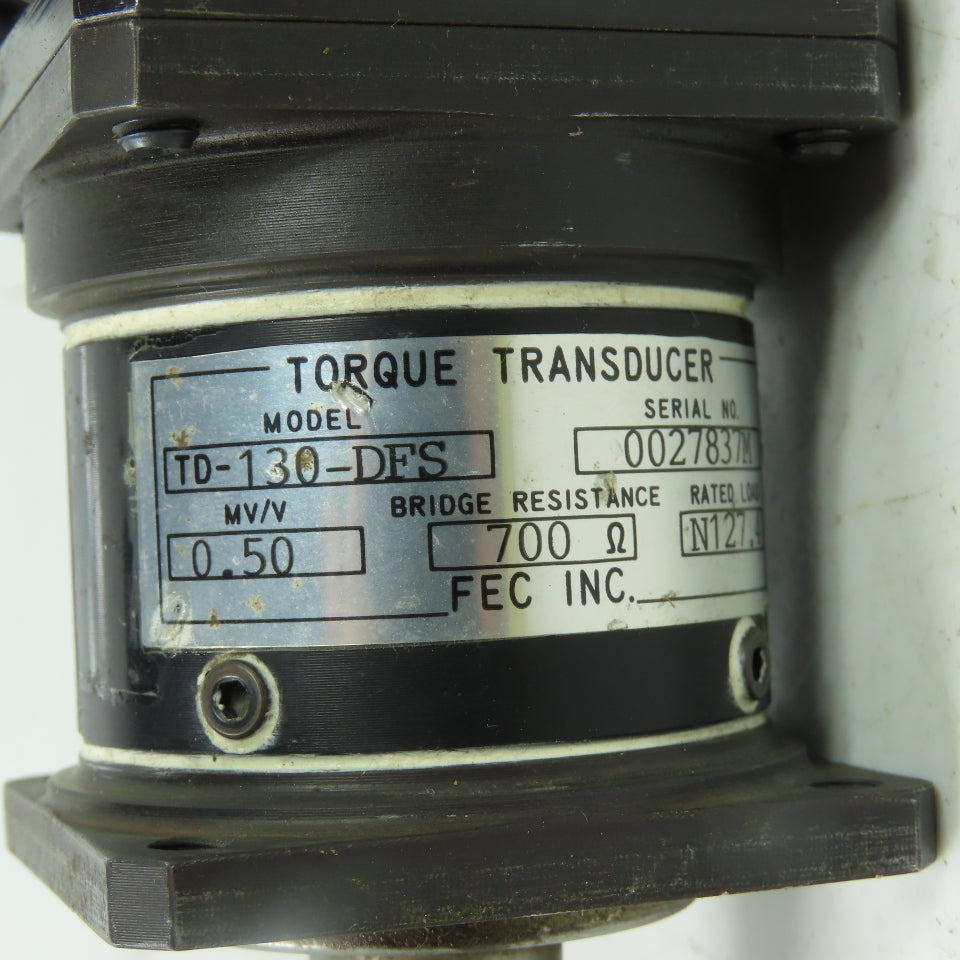 FEC DFT-132M3-S Electric Nutrunner Servo W/ Torque Transducer TD-130-DFS