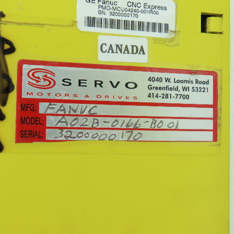 Fanuc A02B-0166-B001 Power Mate Servo Controller (Broken Cover)