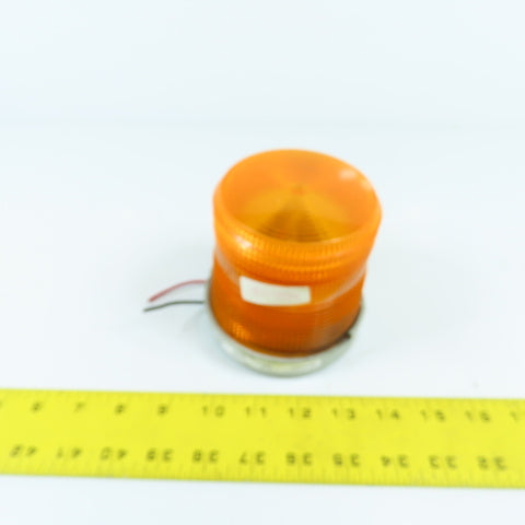 Edwards 98BA-G1 Adaptabeacon Orange Amber Strobe Signal Light 24VDC 0.3A