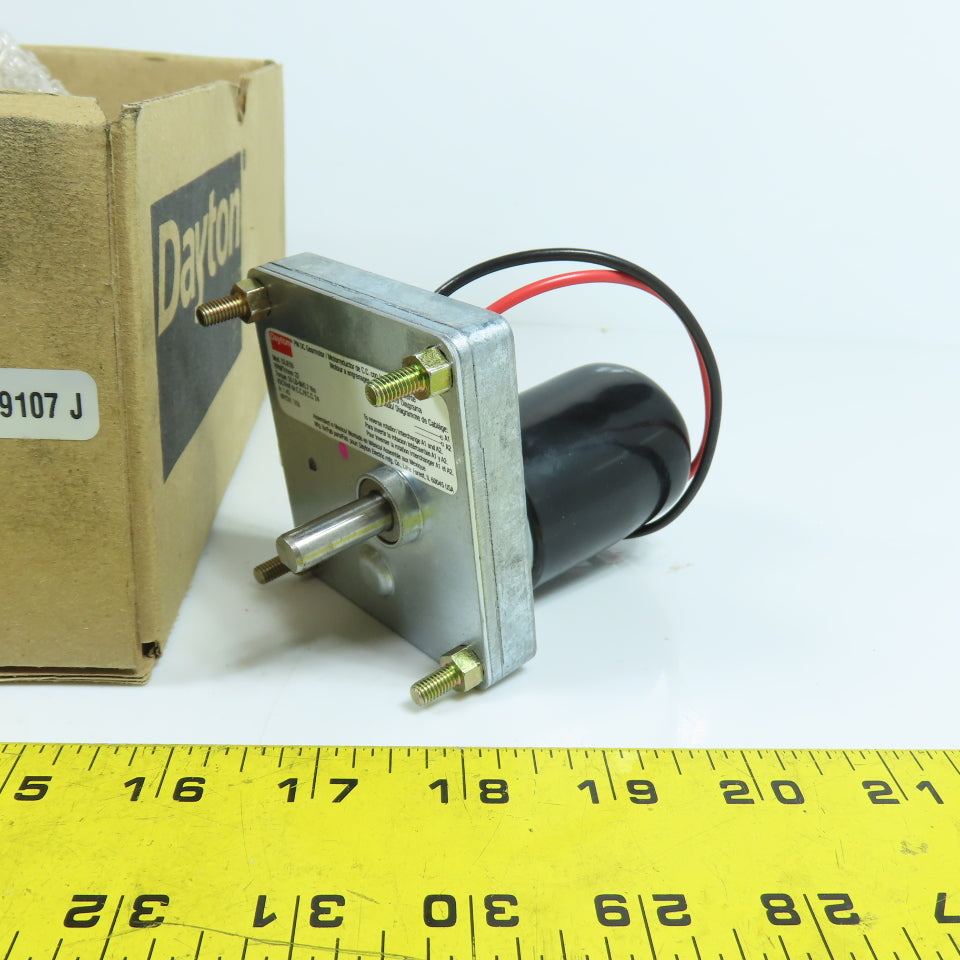 Dayton 52JE59 1/50HP PM DC Gearmotor 24VDC 22RPM 5/16" Shaft