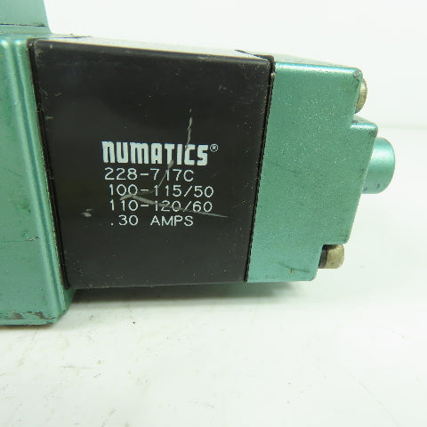 Numatics I35SS515K Pneumatic Solenoid Valve 150PSI 120V Coil I34SS500K Rep.