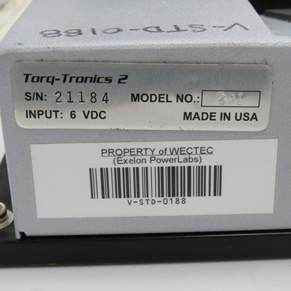 Sturtevant Richmont Torq-Tronics 2 Model 50I Digital Torque Tester 50 IN. Lb Max