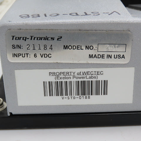 Sturtevant Richmont Torq-Tronics 2 Model 50I Digital Torque Tester 50 IN. Lb Max
