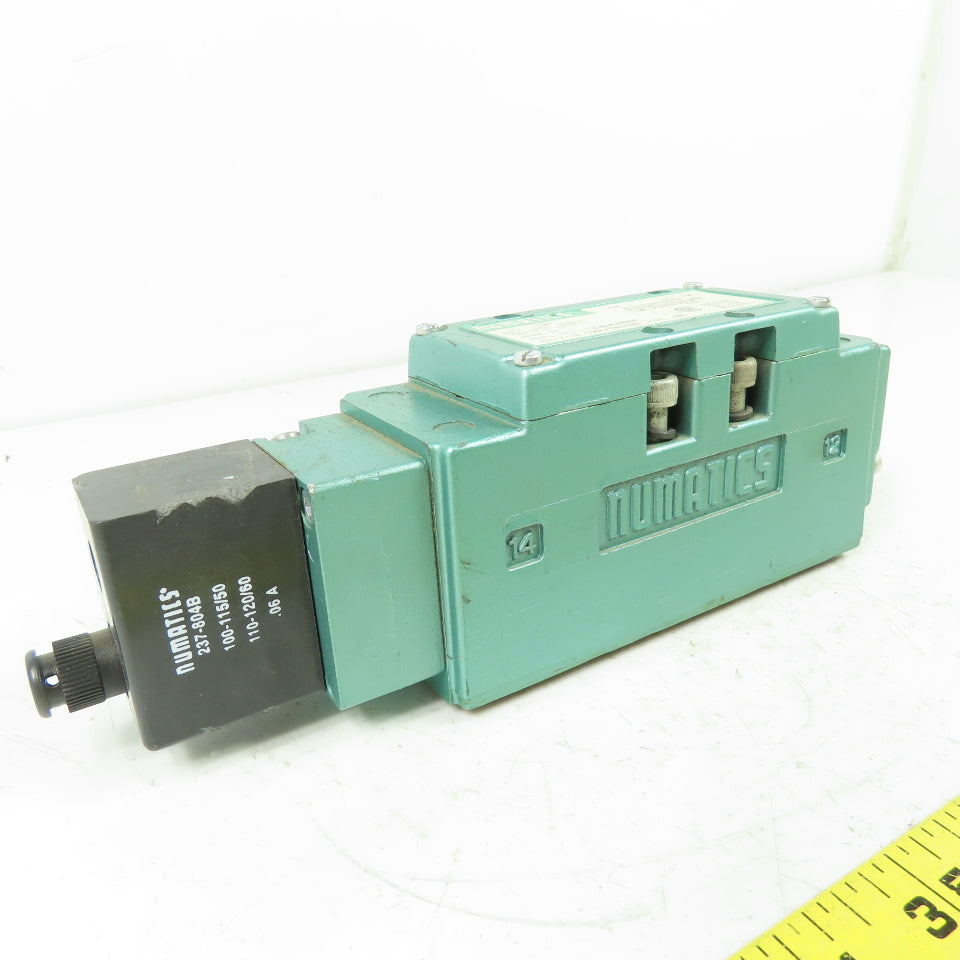 Numatics I23BA400K Pneumatic Solenoid Valve 150PSI 120V Coil