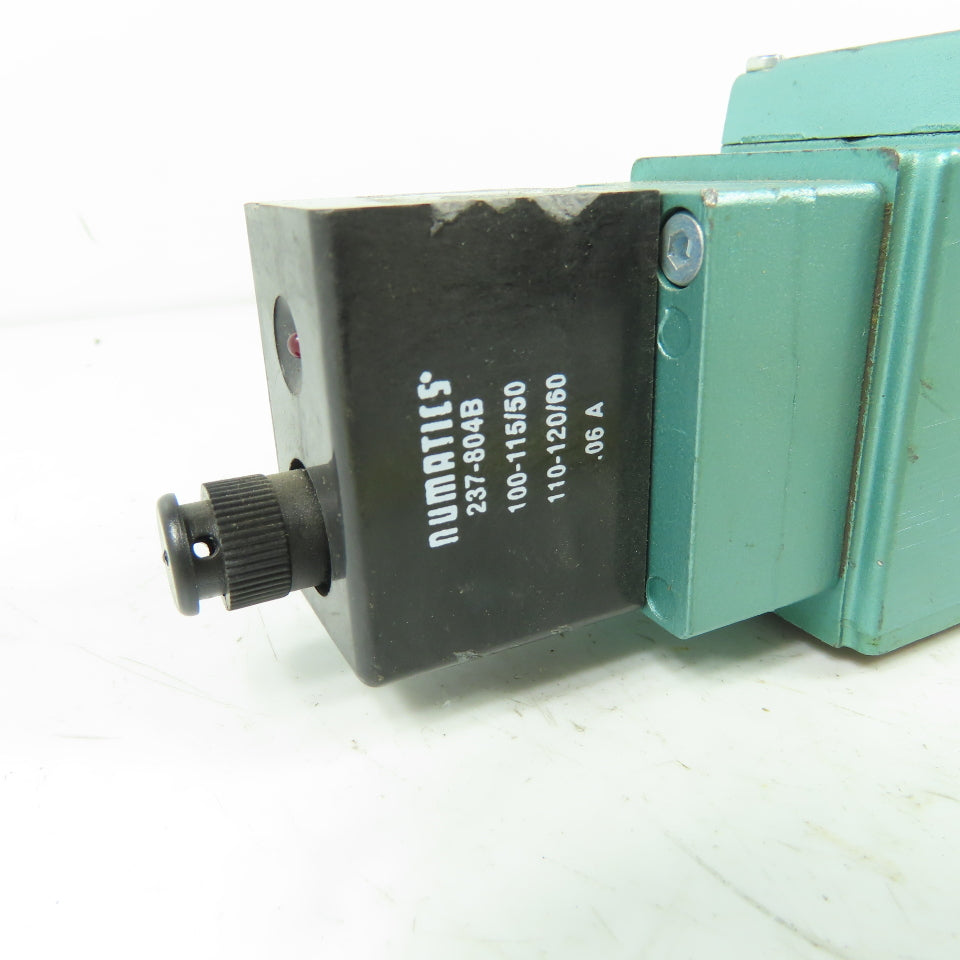 Numatics I23BA400K Pneumatic Solenoid Valve 150PSI 120V Coil