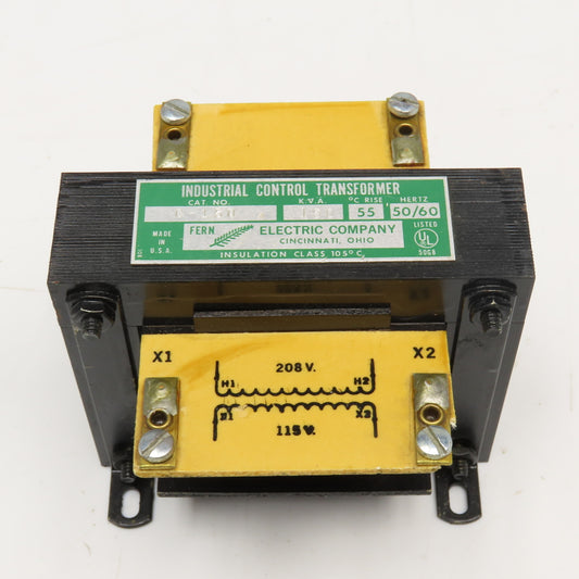 Fern Electric C-150 208V 115V Secondary .150kVa Industrial Transformer