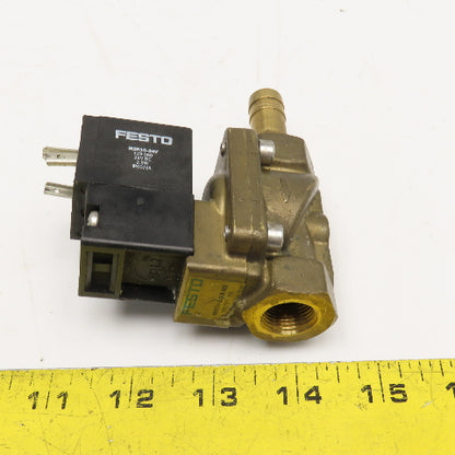 Festo MN1H-2-3/8-MS 3/8" NPT Solenoid Valve 24VDC Coil