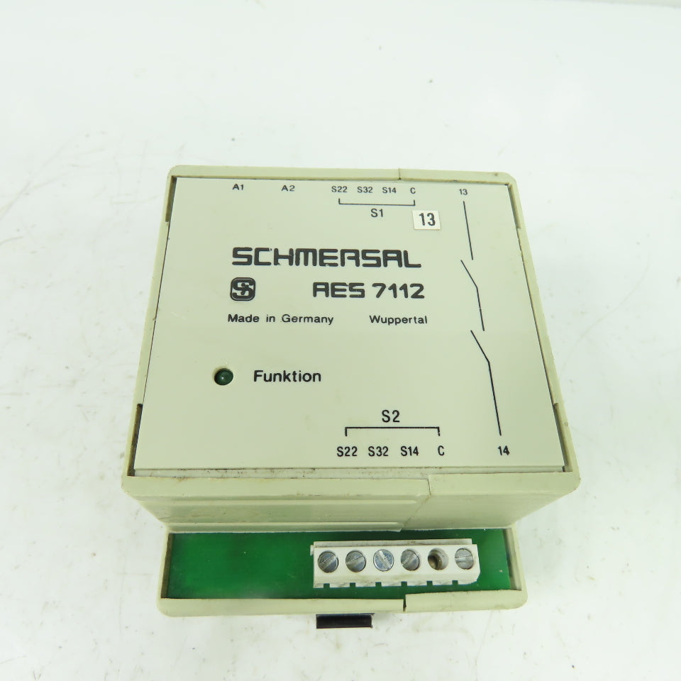 Schmersal AES 7112.1 Safety Control Monitor Module 110VAC