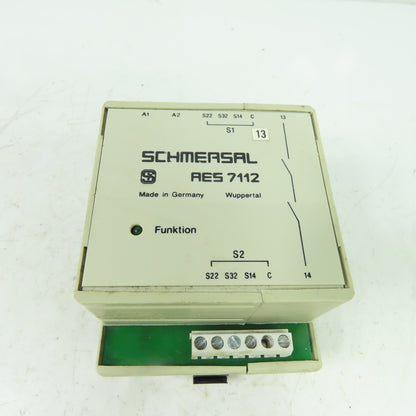 Schmersal AES 7112.1 Safety Control Monitor Module 110VAC