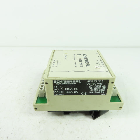 Schmersal AES 7112.1 Safety Control Monitor Module 110VAC