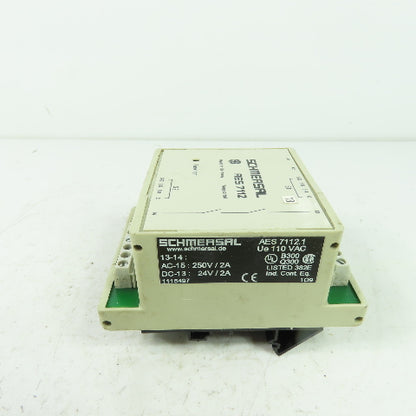 Schmersal AES 7112.1 Safety Control Monitor Module 110VAC