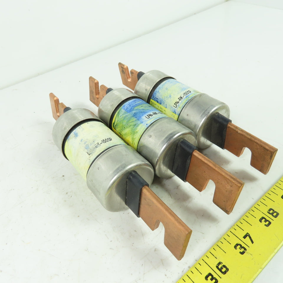 Bussmann LPN-RK-150SP 150A 250VAC Low Peak Fuse Lot Of 3
