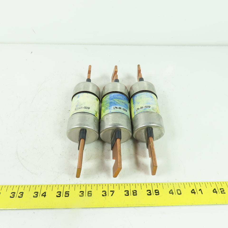 Bussmann LPN-RK-150SP 150A 250VAC Low Peak Fuse Lot Of 3