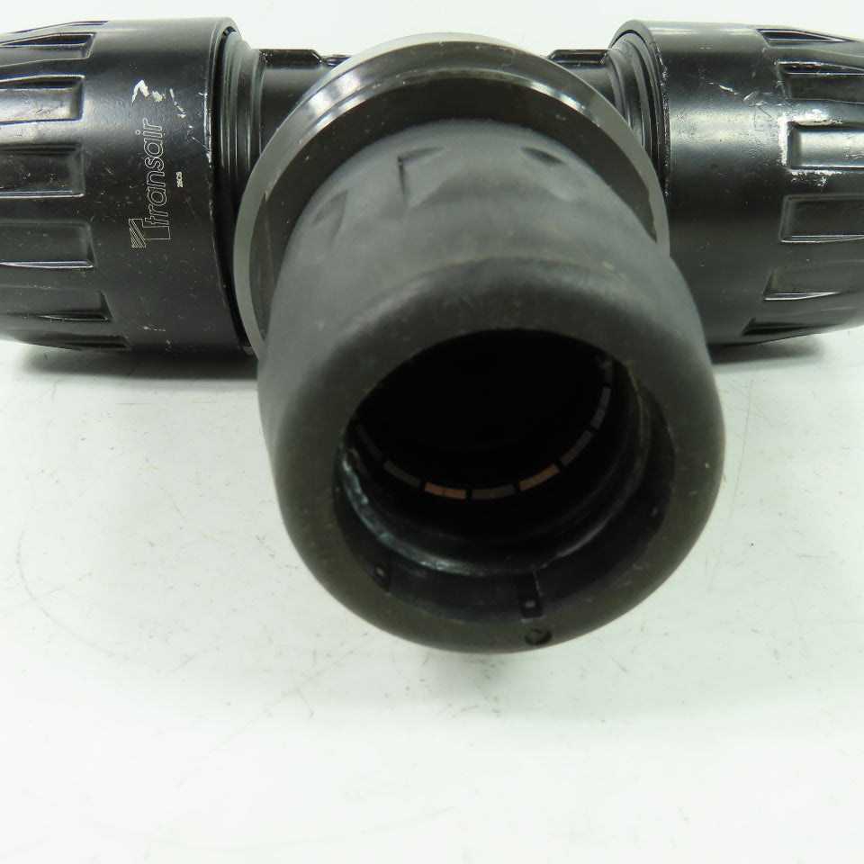 Transair 26CS Air Hose Equal Tee Plastic 2.5" ID Inlet 1.6" ID Outlet