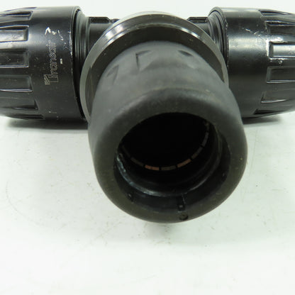 Transair 26CS Air Hose Equal Tee Plastic 2.5" ID Inlet 1.6" ID Outlet