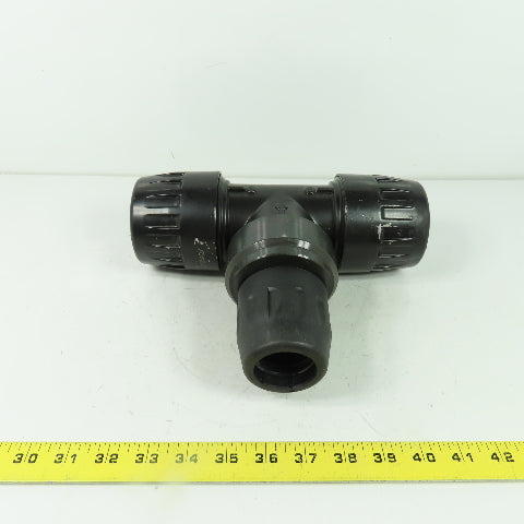 Transair 26CS Air Hose Equal Tee Plastic 2.5" ID Inlet 1.6" ID Outlet