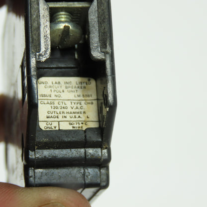 Cutler Hammer CHB CTL 1-Pole 20 Amp Circuit Breaker 120/240VAC Lot Of 2