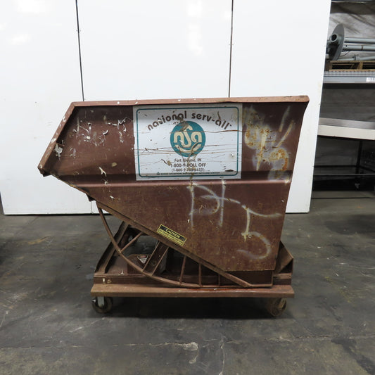 LD2.5 2-1/2 Cubic Yard Self Dumping Trash Scrap Hopper 64" x 54" x 46" Inside