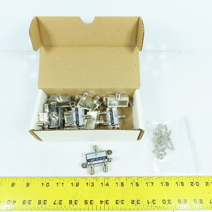 Ideal 86-432 2-Way CATV Cable Splitter 5-900MHz Box Of 10