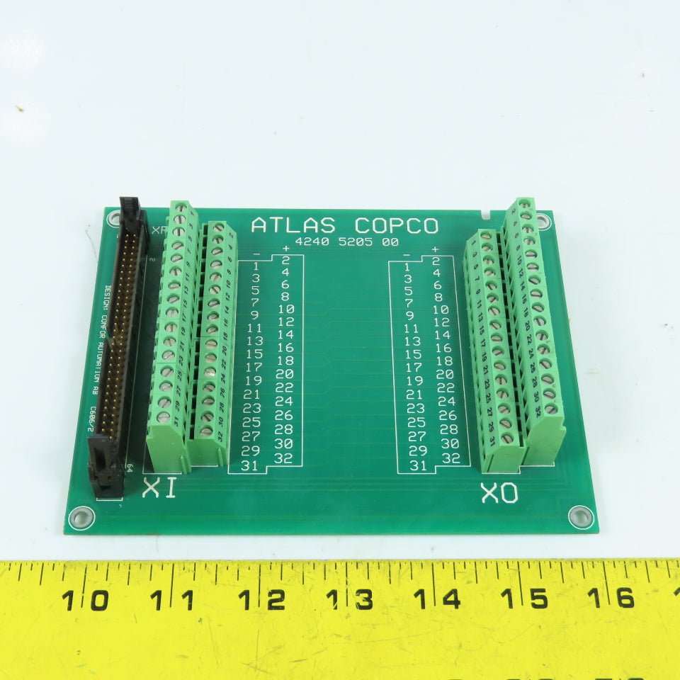 Atlas Copco 4240 5205 00 Assembly System I/O Card Circuit board