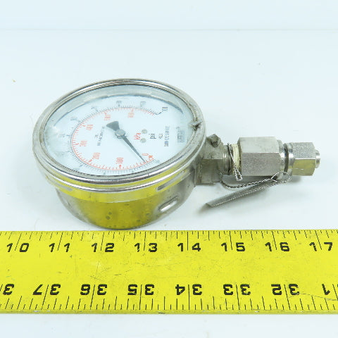 Wika 4" 0-100PSI NACE Sour Gas Service Pressure Gauge 0-600KPa