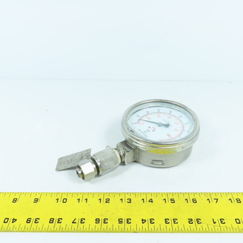 Wika 4" 0-100PSI NACE Sour Gas Service Pressure Gauge 0-600KPa