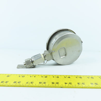 Wika 4" 0-100PSI NACE Sour Gas Service Pressure Gauge 0-600KPa